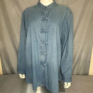 Sunbelt Blue Casual cotton Button Down denim Shirt